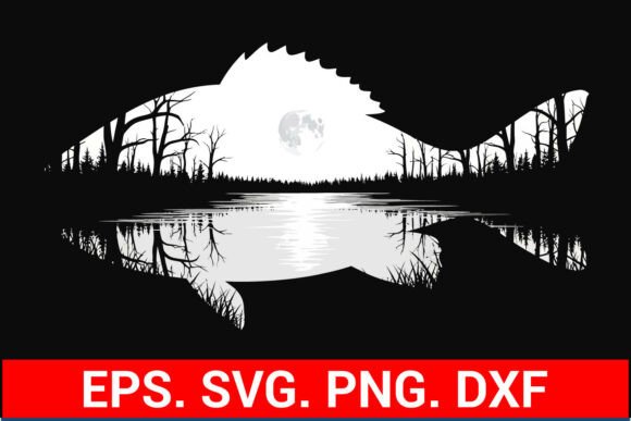 Download Fishing Lake SVG Nature Fish Design. - Lake svg Collection