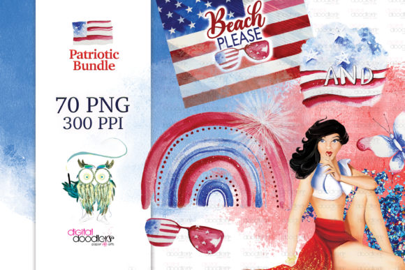 Download Watercolor Patriotic Bundle - Patriotic bundle Collection
