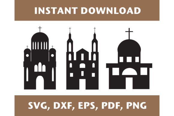 Download Church Svg, Cathedral Svg, Church Dxf - Church svg Collection