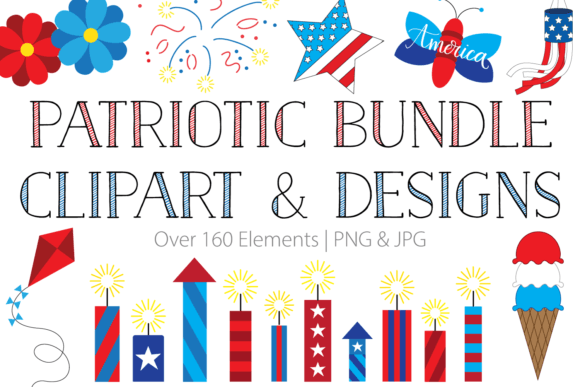 Download Patriotic Bundle Clipart &amp; Designs - Patriotic bundle Collection