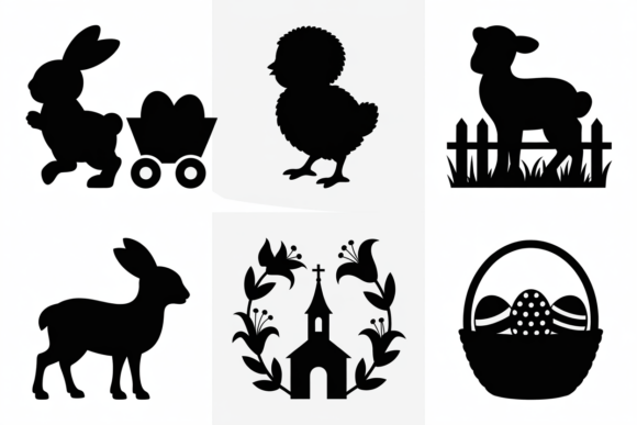 Download Easter Bunny Chick Lamb Church SVG Cut - Church svg Collection