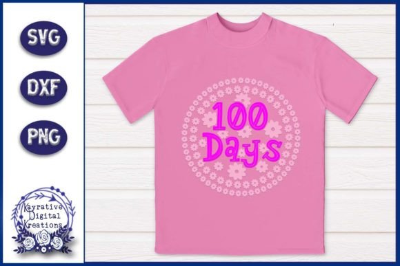 Download 100 Days of School Flower Shirt SVG - Shirt svg Collection