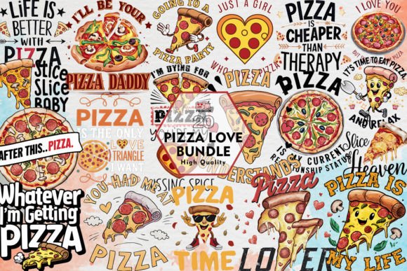 Download Pizza Love Bundle Clipart PNG Graphics - Love bundle Collection