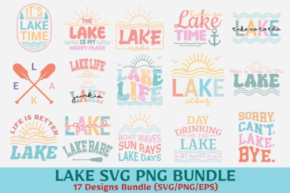 Download Summer Lake SVG PNG Bundle - Lake svg Collection