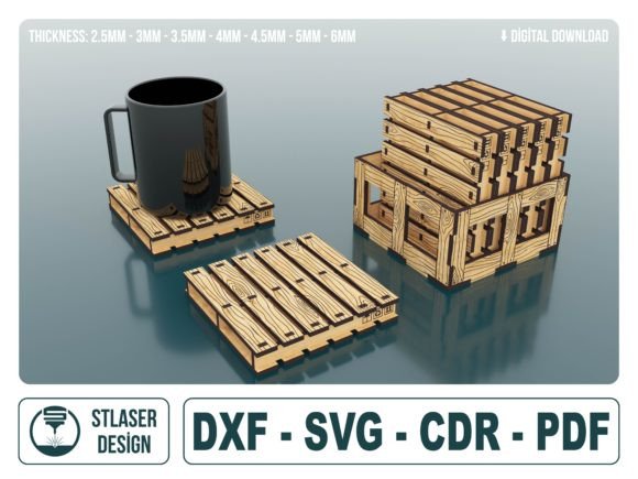 Download Boxed Pallet Coaster Svg Files - Coaster svg files Collection