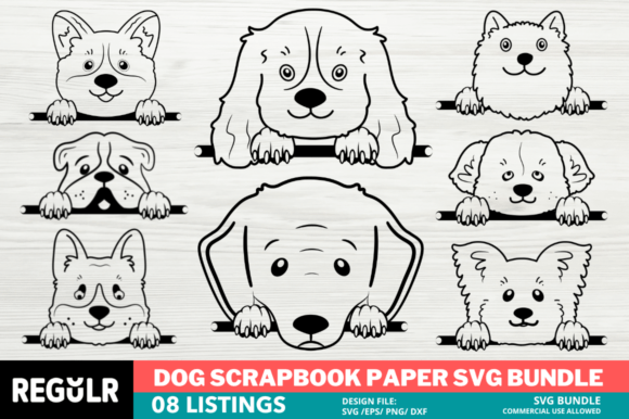 Download Dog Scrapbook Paper Craft SVG Bundle - Craft svg bundle Collection