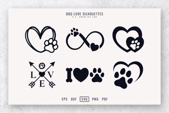 Download Dog SVG Paw Prints Pet Love Bundle - Love bundle Collection