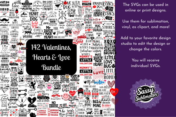 Download Valentines/Hearts/Love BUNDLE (142 SVGs) - Love bundle Collection