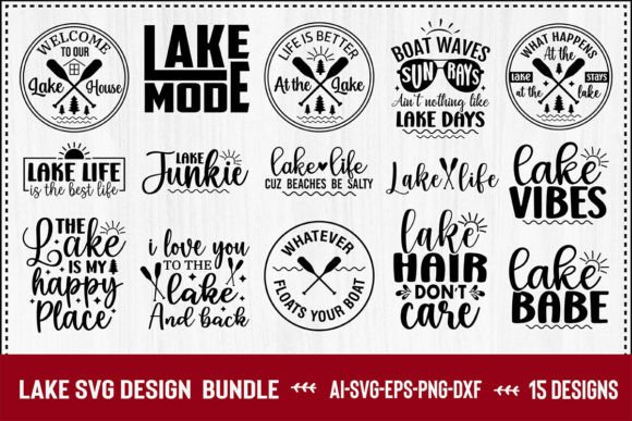 Download Lake SVG Bundle - Lake svg Collection