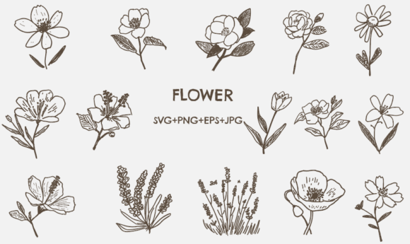 Download Hand Drawn Flower Svg - Hand drawn flower svg Collection