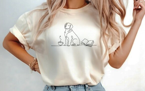 Download Coffee Dog and Books Lover T-shirt SVG - Shirt svg Collection