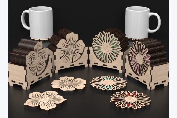 Download Laser Cut Flower Coaster Svg Files - Coaster svg files Collection