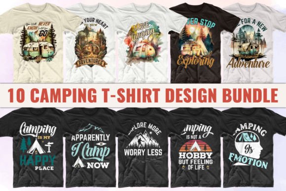 Download Camping T-shirt Design Bundle-1 - Premium Resources