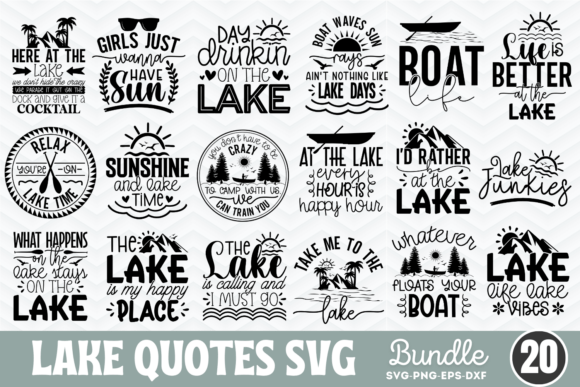 Download Lake Svg, Lake Life Svg Bundle - Lake svg Collection