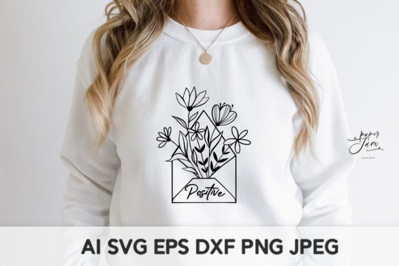 Download Positive SVG Flower Shirt SVG - Shirt svg Collection