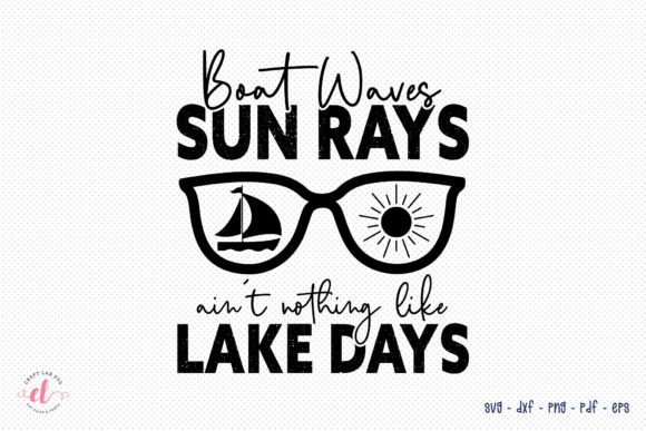 Download Boat Waves Sun Rays - Lake SVG - Lake svg Collection