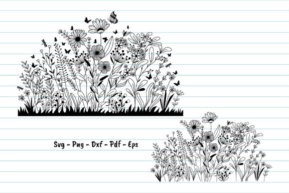 Download Wildflower Svg, Hand Drawn Flower Svg - Hand drawn flower svg Collection